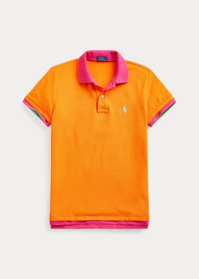 Women's Polo Ralph Lauren Double-Knit Cotton Polo Shirts | 275368KPZ